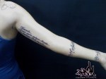 tatuagem escrita