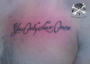 Tatuagem feita no último dia da convenção.